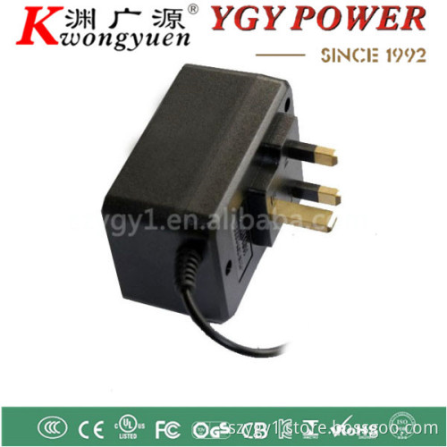 Linear Power Adapter/Transformer for CCTV Camera with 15W AC or DC Maximum Output Power, UK Plug